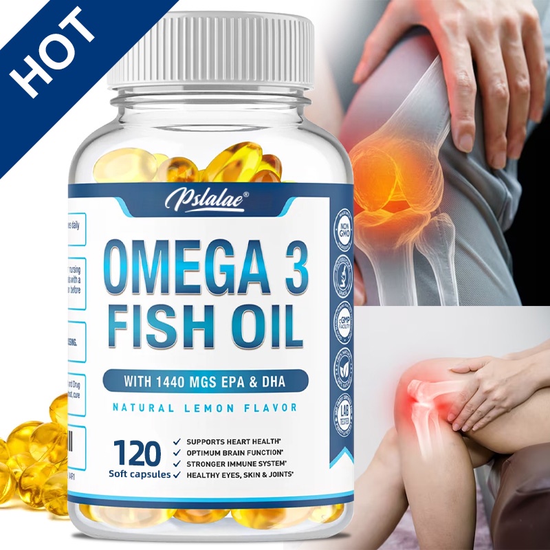 Omega 3 Fish Oil Capsules with Triple Action EPA & DHA - Supports Brain ...