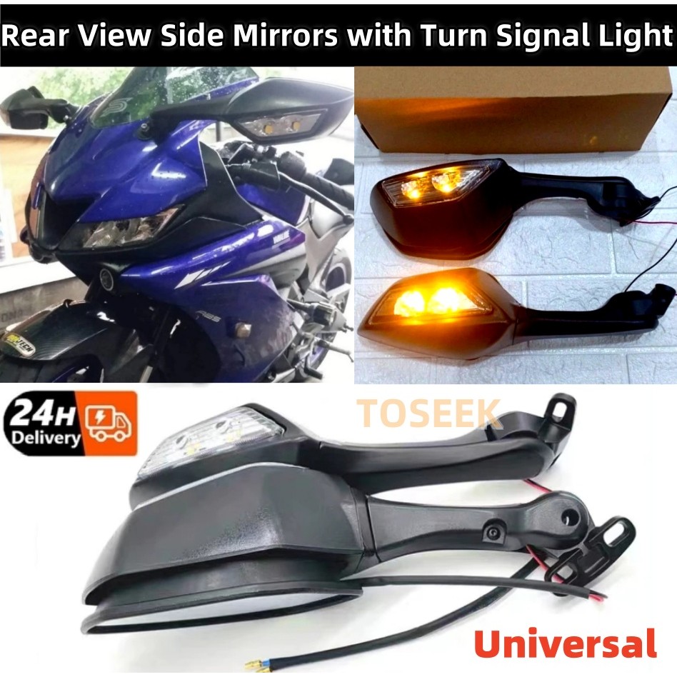 【COD】Universal Motorcycle Rear View Side Mirrors For Xmax Nmax Ninja ...