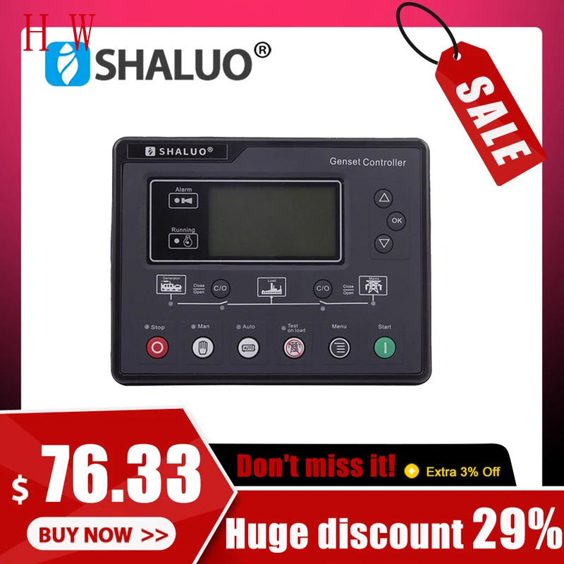 6120U AMF Diesel Generator Controller Auto Start Stop Control Module ...