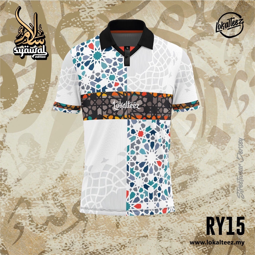 【Ready Stock】RY15 Collar Retro Unit Width Collection Raya | Shopee ...
