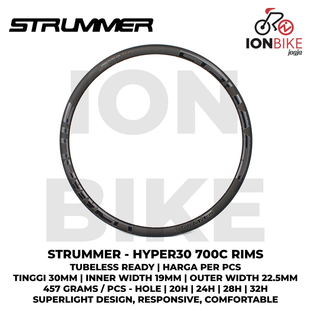 Rims Rims Strummer 29 Inch Hyper 30 24 Hole 24H Tubeless Alloy 700c 700