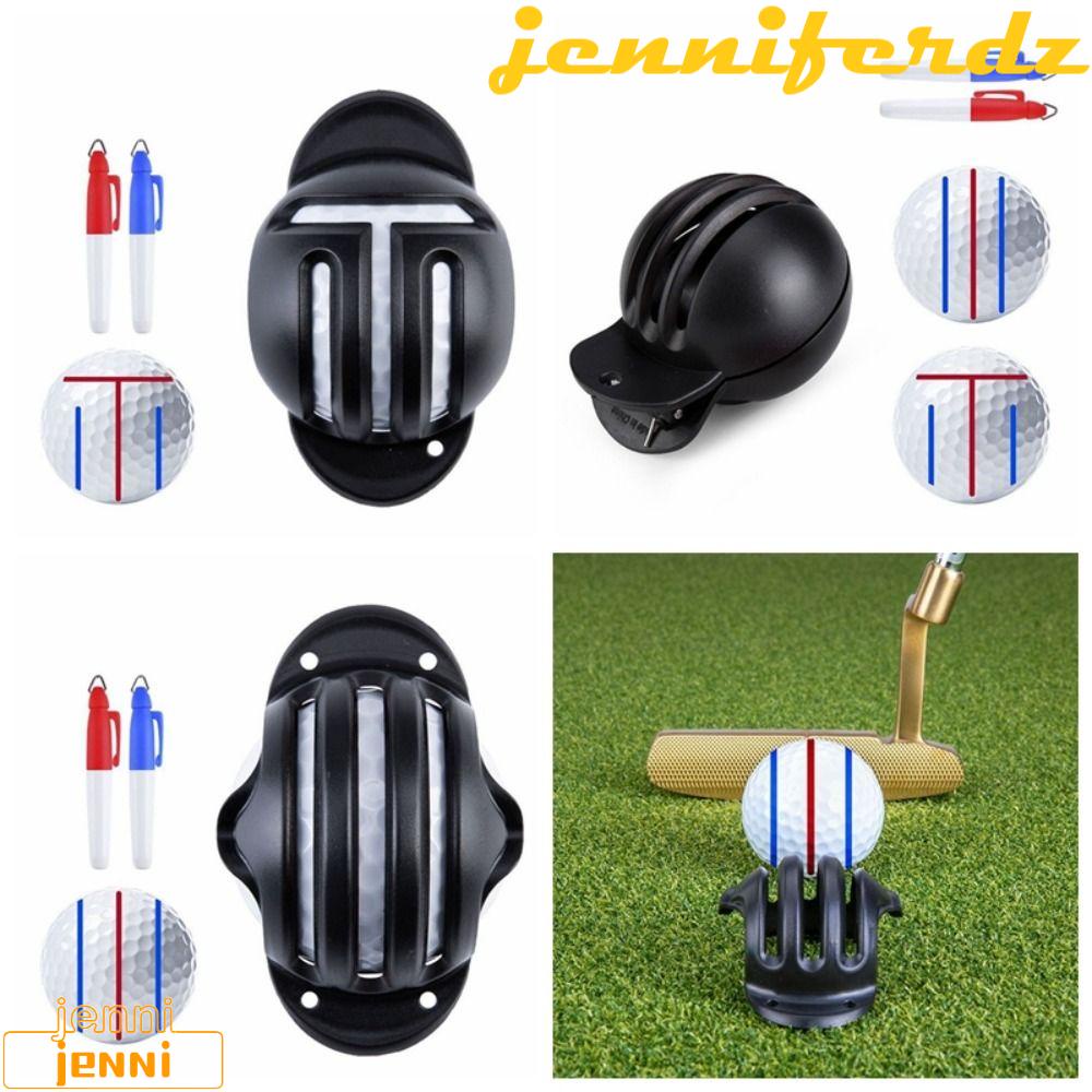 JENNIFERDZ 1 Set Golfs Ball Line Marker, With 2 Pens Marking Line Golf