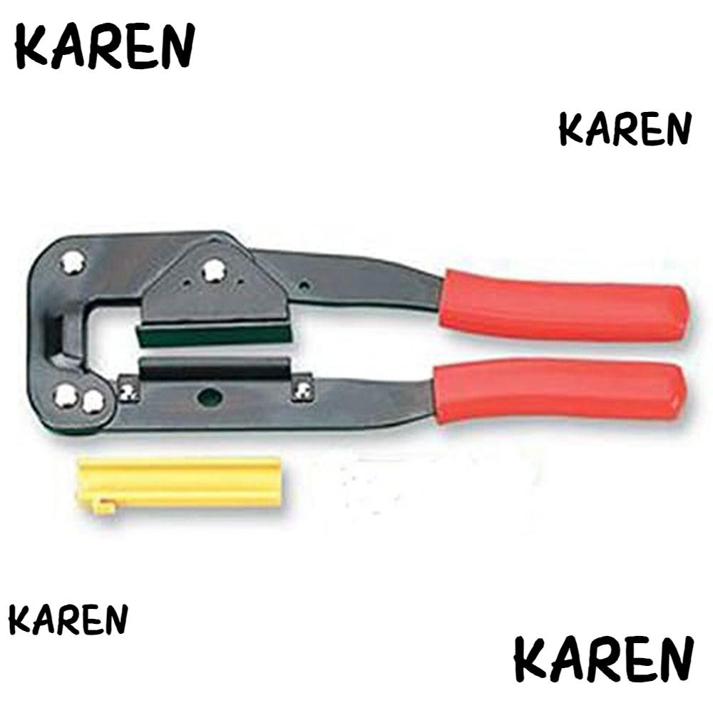 KAREN IDC Crimp Tool, 240mm steel IDC Crimper, multipurpose red black