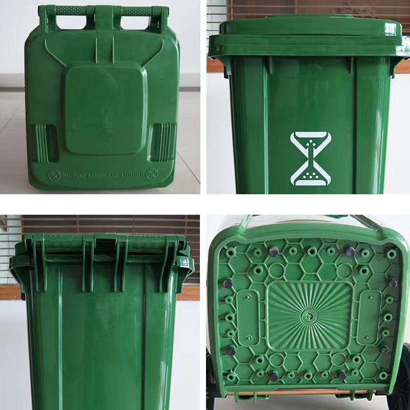 Outdoor trash can large plastic sanitation property community large ...