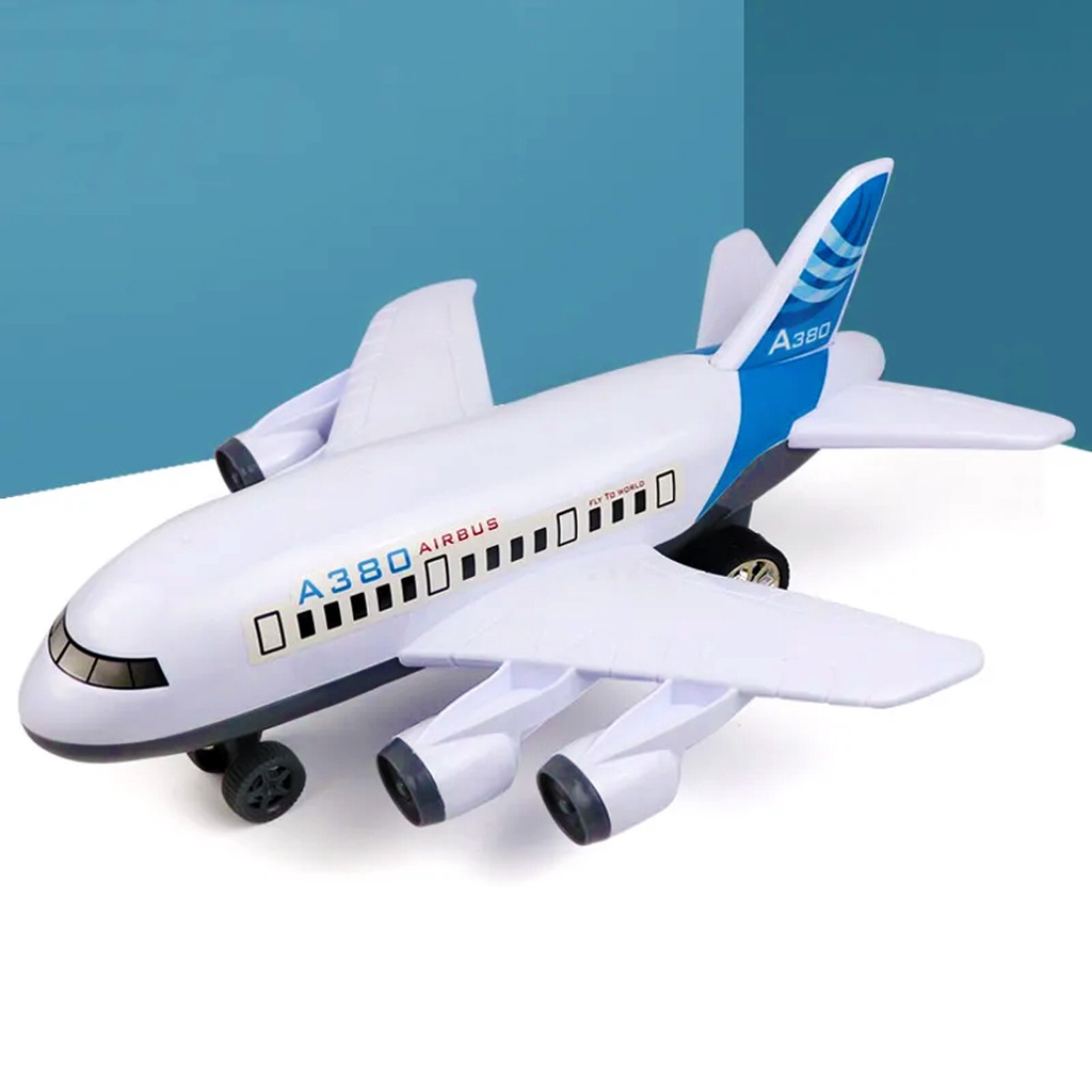 Toys City Super large Inertia Toy Aircraft Children Simulation A380