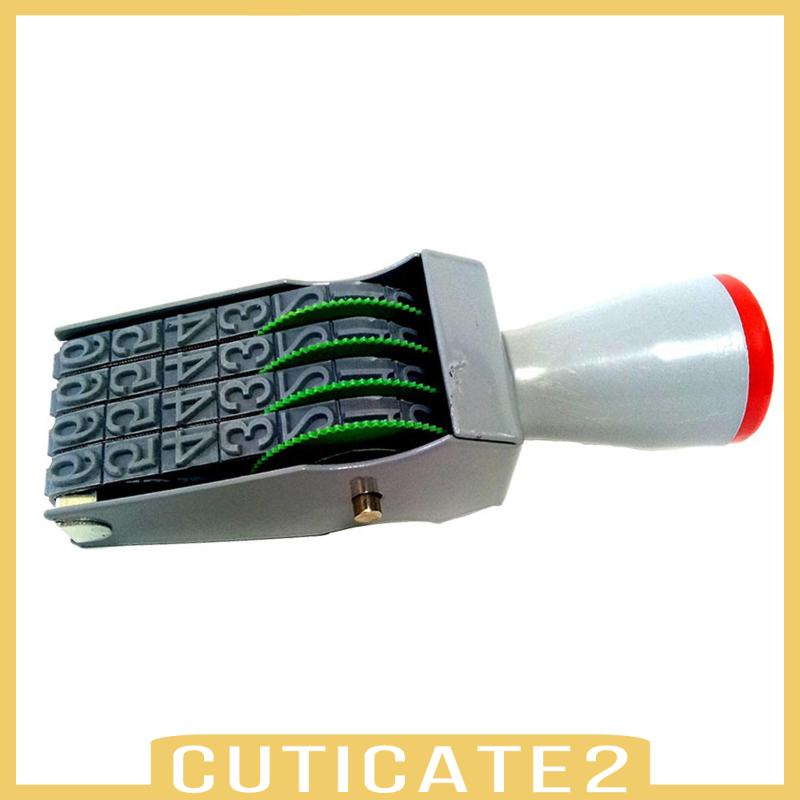 [Cuticate2] Rubber Number Stamp Date Stamper 4 digits Personalized Business Stamp Attachments