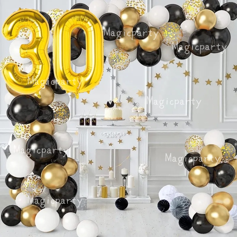 30th 40th 50th 60th 70th 80th Balloons Garland Arch Kit Birthday