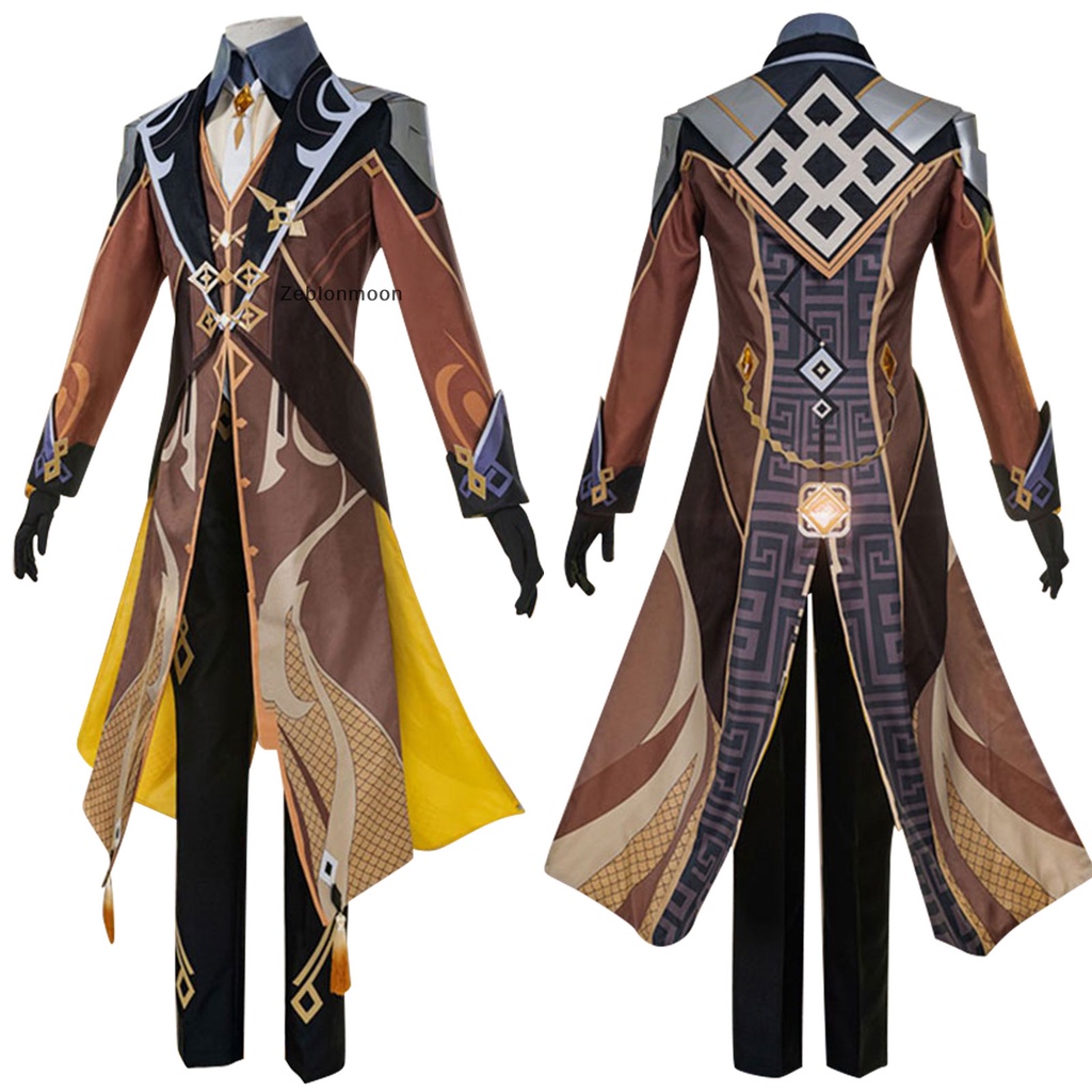 [moon] genshin impact Costume cosplay ZhongLi Geo Archon Morax Cosplay ...