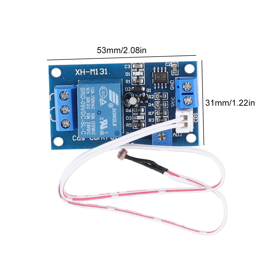 XH-M131 Light Control Switch Adjustable Photoresistor Relay Module 5V ...