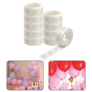  1000pcs Glue Point Clear Balloon Glue Removable Adhesive Dots  Double Sided Dots of Glue Tape for Balloons Craft Glue Points Dots Sticky  Dots or Wedding Decoration