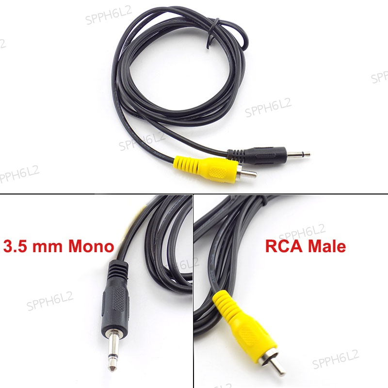 3.5mm Mono Plug to RCA Male Jack Video AV Cable 1.5Meter PH6L2 | Shopee ...