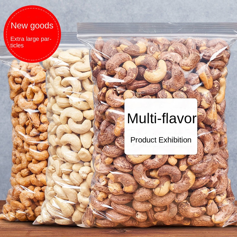 Cashew nuts with skin, ripe raw cashew nuts, fruit and vegetable crispy