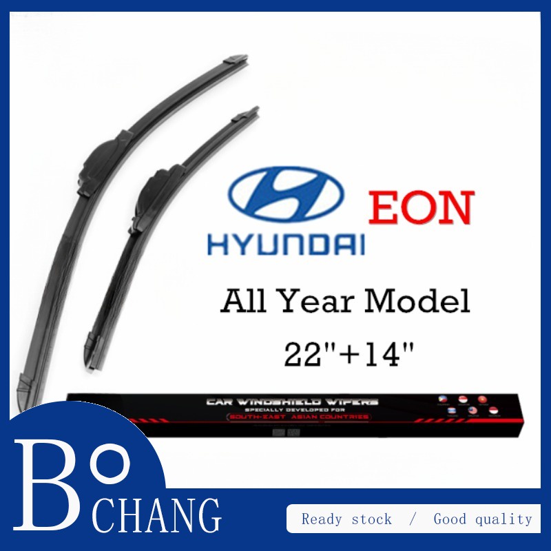 Bochang Hyundai EON Wiper Blade Set/Pair for All Year Model Car Window