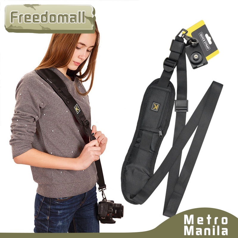 Dslr K Shoulder Strap For Camera Adjustable Black Strap Waist Fixed ...