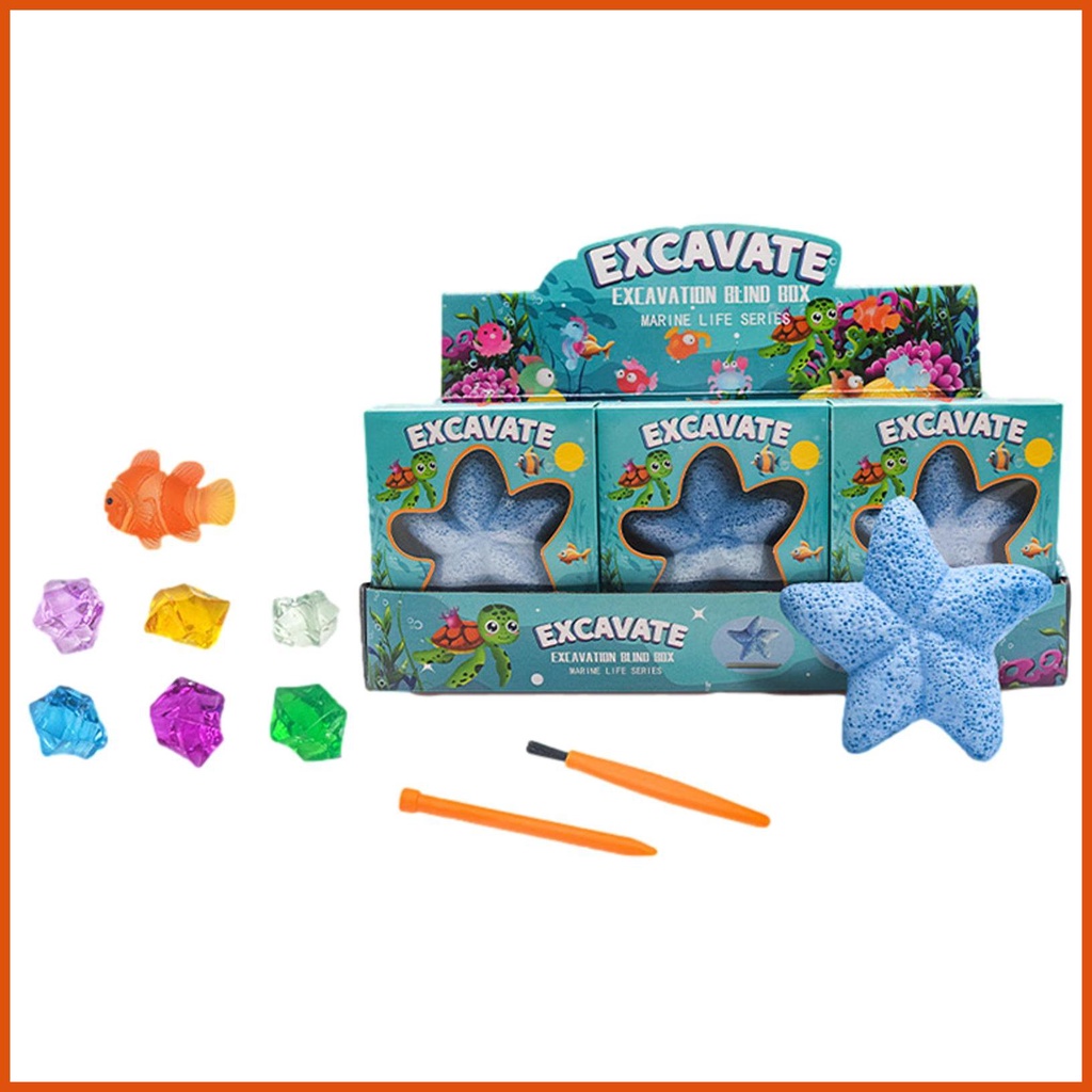 Gemstone Kit Excavation Kit with 12 Real Gems & Crystals Geology Kit