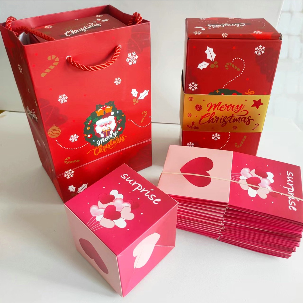 Qixi Valentine's Day Surprise Jump Box Birthday Ideas Gift Box Folding 