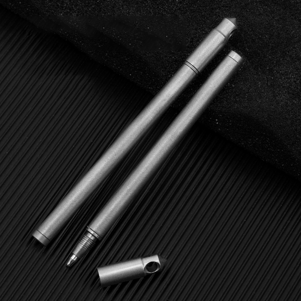 CNEDC Mini Titanium Alloy Pen EDC Keychain Pen Portable Ballpoint Pen