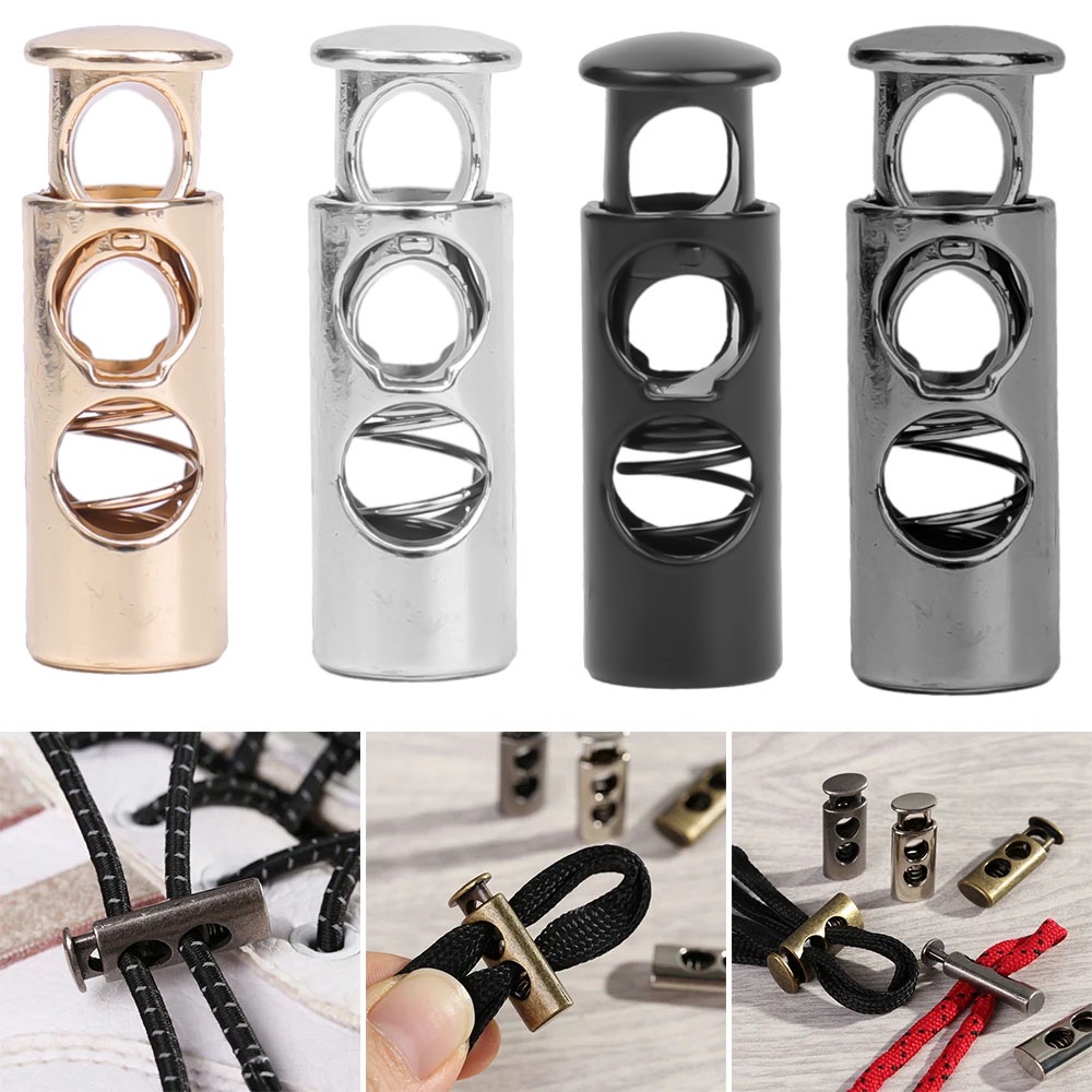 Sewing Accessories,Adjustable - Round Metal Double Hole Cord Locks ...