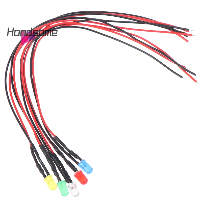 Handsome- 5pcs high brightness 12V 5mm small light bulb LED strip line ...