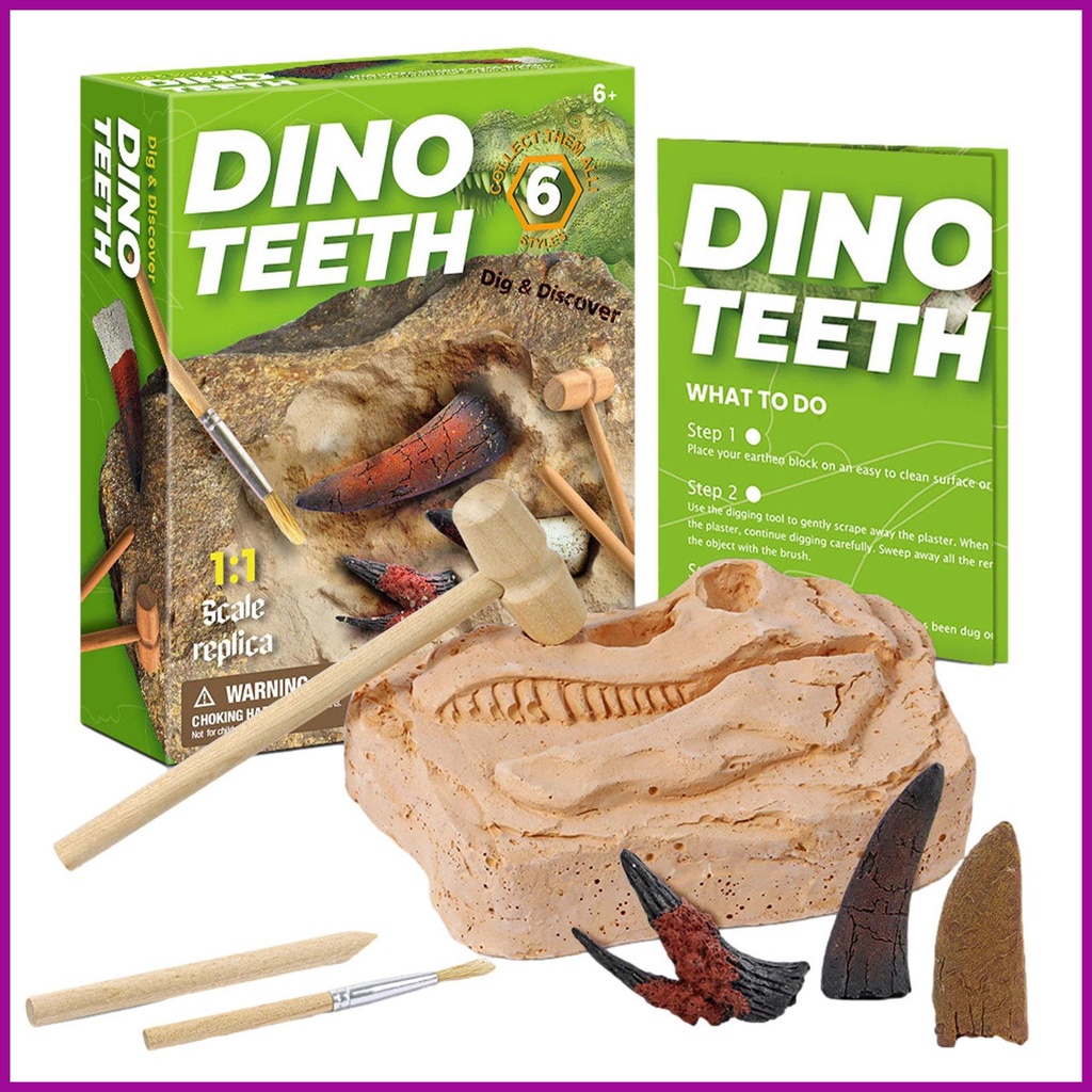 Dinosaur Fossils Digging Kit Realistic Kids Excavation Kits Educational