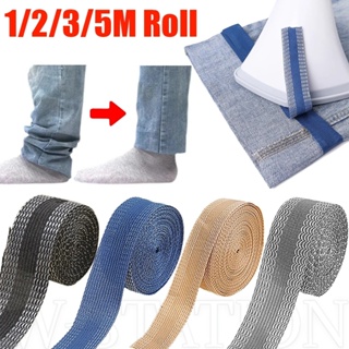 Lron-on Pants Edge Shorten Self-Adhesive Pants Mouth Paste Hem Tape Fabric  Tape For Suit Pants Jeans Trousers Patches For Clothe
