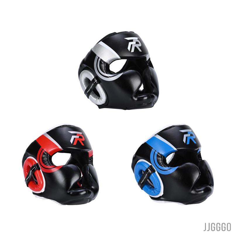 [Jjgggo] Boxing Headgear Adjustable Ventilated Full Face Protection ...