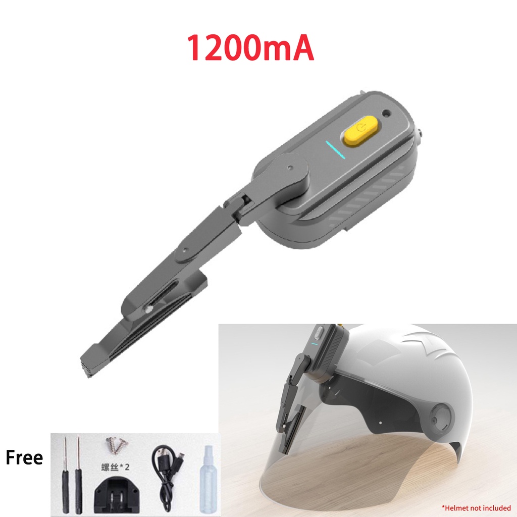 1200mA Rechargeable Motorcycle Helmet Visor Wiper Universal Helmet Windshield Wiper 5 V USB 2