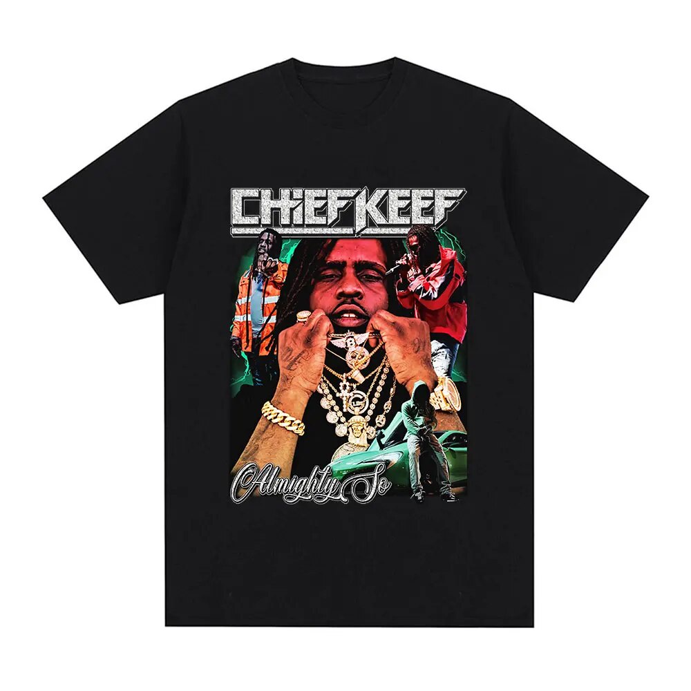 Rapper Chief Keef Graphic Tshirt Mens Vintage T Tshirts | Shopee ...