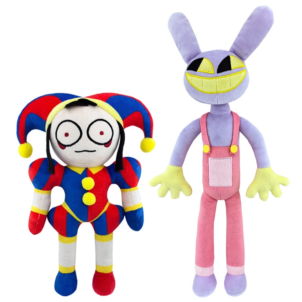 2Pcs The Amazing Digital Circus Jax Pomni Plush Raghata Kaufmo Caine ...