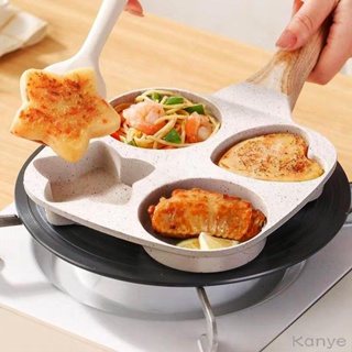 4 Cup Egg Frying Pan - Non Stick Egg Pans Divided Egg Cooker