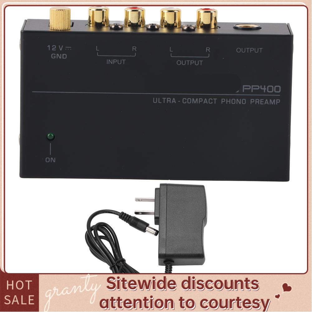 Granty Phono Preamp Record Player Signal Amplifier 35dB Gain for