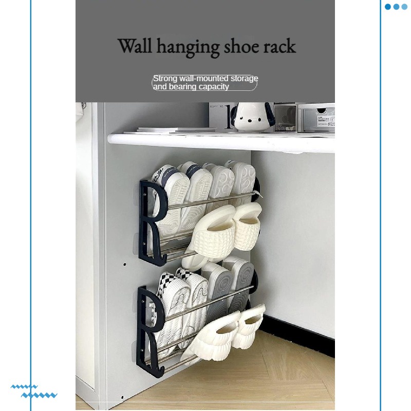 Shoe Rack Simple Shoe Rack Dormitory Family Goods Perforation-Free ...