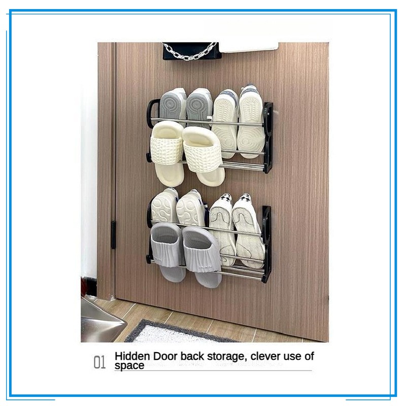 Shoe Rack Simple Shoe Rack Dormitory Family Goods Perforation-Free ...