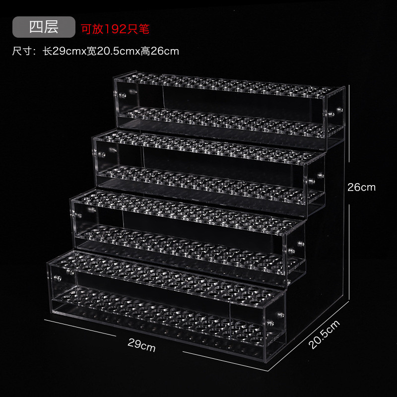 Acrylic Pen Holder Desktop Pen Holder Storage Supermarket Stationery ...