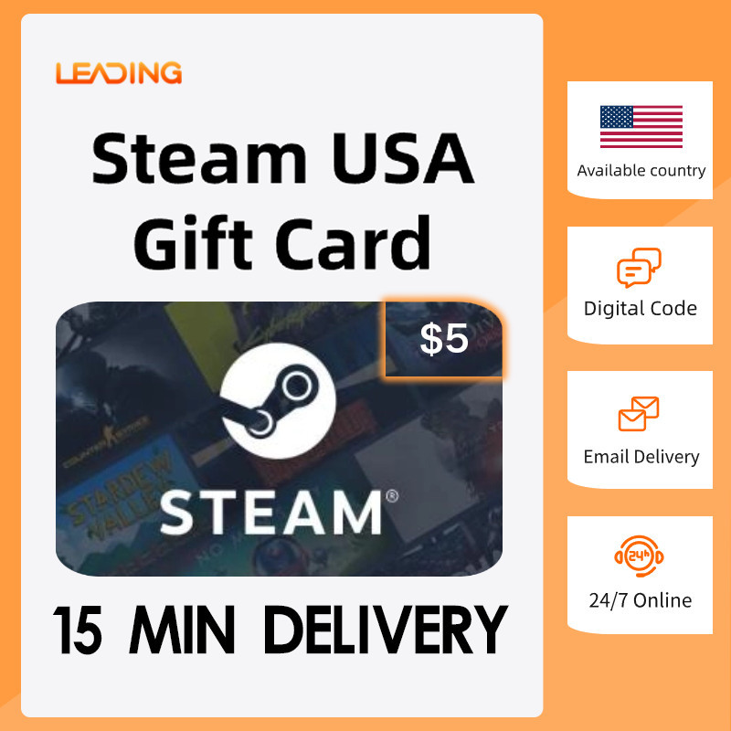 Steam 5 USD⚡ STEAM USA⚡STEAM Wallet Codes⚡STEAM GIFT CARD — ⚡[EMail ...
