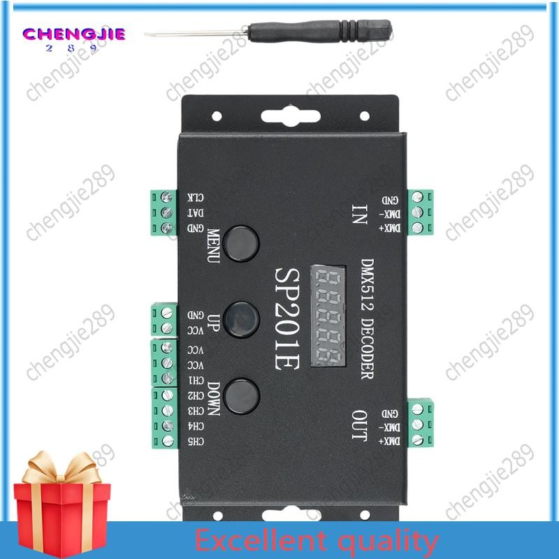 【chengjie289】SP201E RGB LED Pixels Strip Controller DMX512 Decoder ...