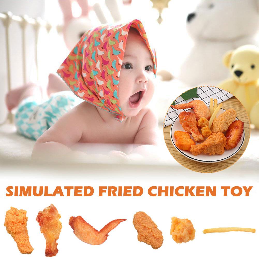 Simulated Food Fried Chicken Toy Fast Food Shop Display Pretend Play ...