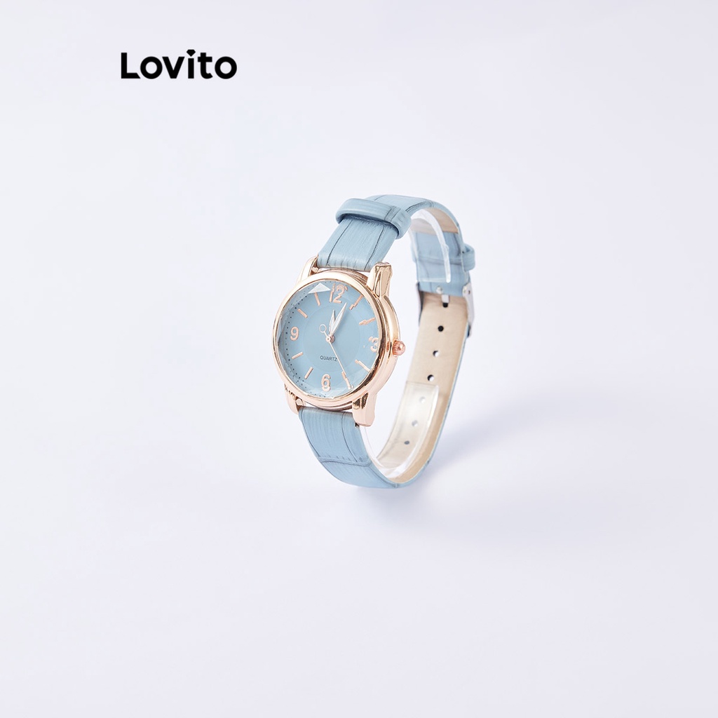 Lovito Women Casual Plain Metal Quartz Watch L Ad Shopee Philippines