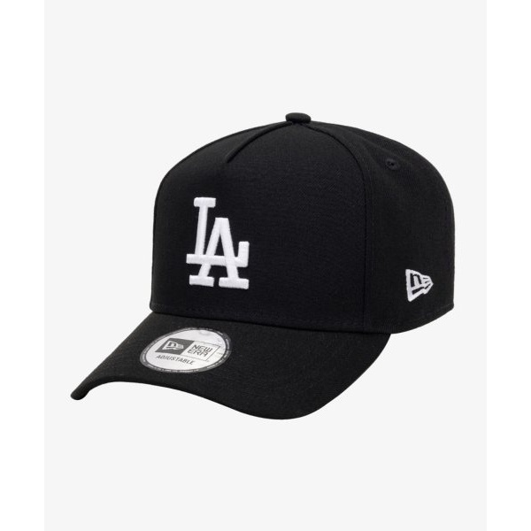 NEW ERA MLB Basic LA Dodgers K Frame Ball Cap White on Black 940kf ...