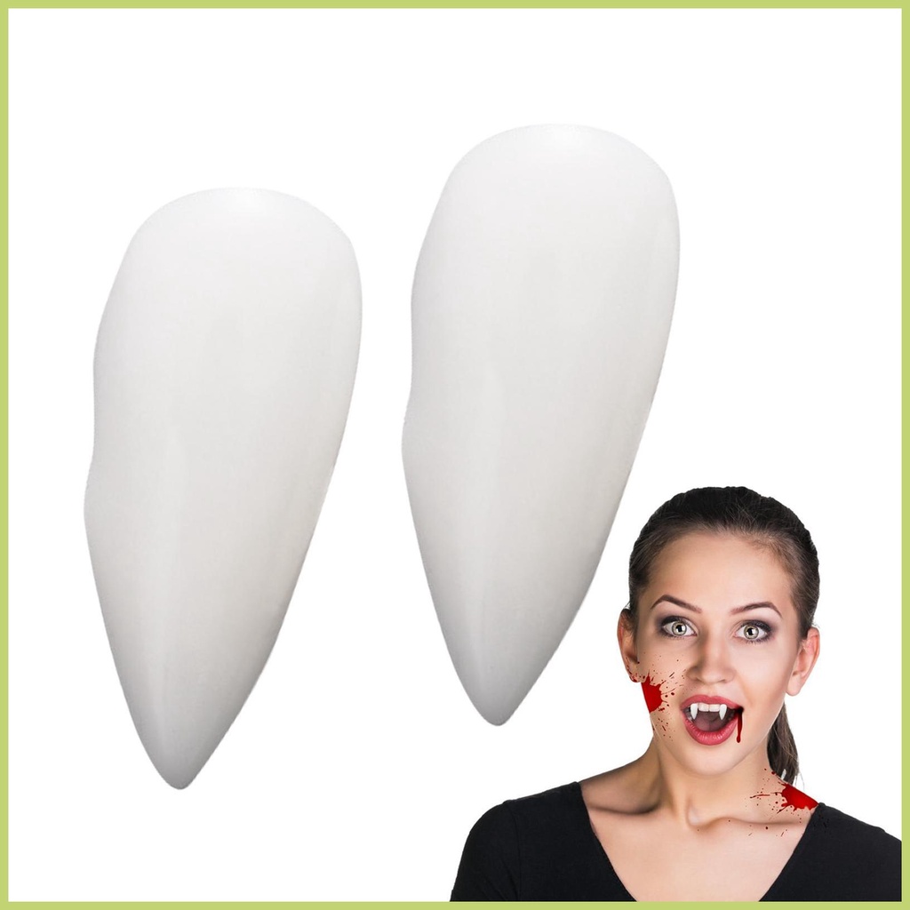 Fake vampire fangs realistic resin teeth props for horror party