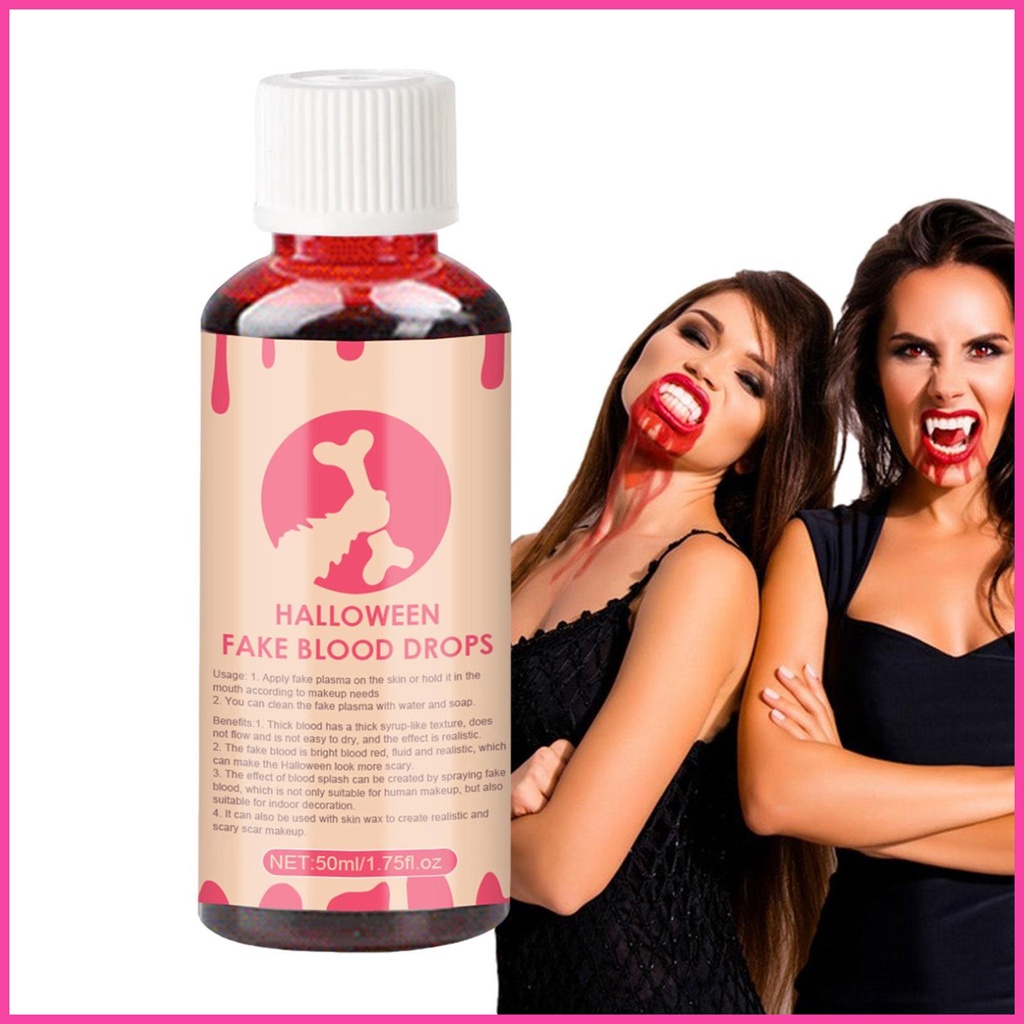 Sangue Finto Lavabile Per Halloween - 30ML | Realistico Per Trucco SFX, Vampiri E Cosplay - Foto 6