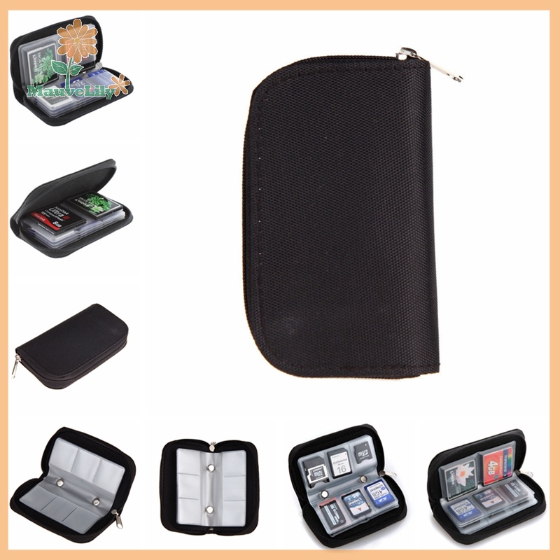 LILY Hot SDHC MMC CF Micro SD Memory Card Storage Carrying Pouch Case ...