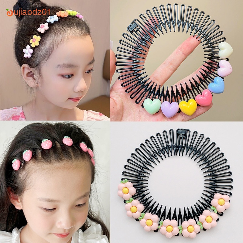 Candy Color Curve Needle Broken Bangs Fixed Insert Hair Combs Kids ...