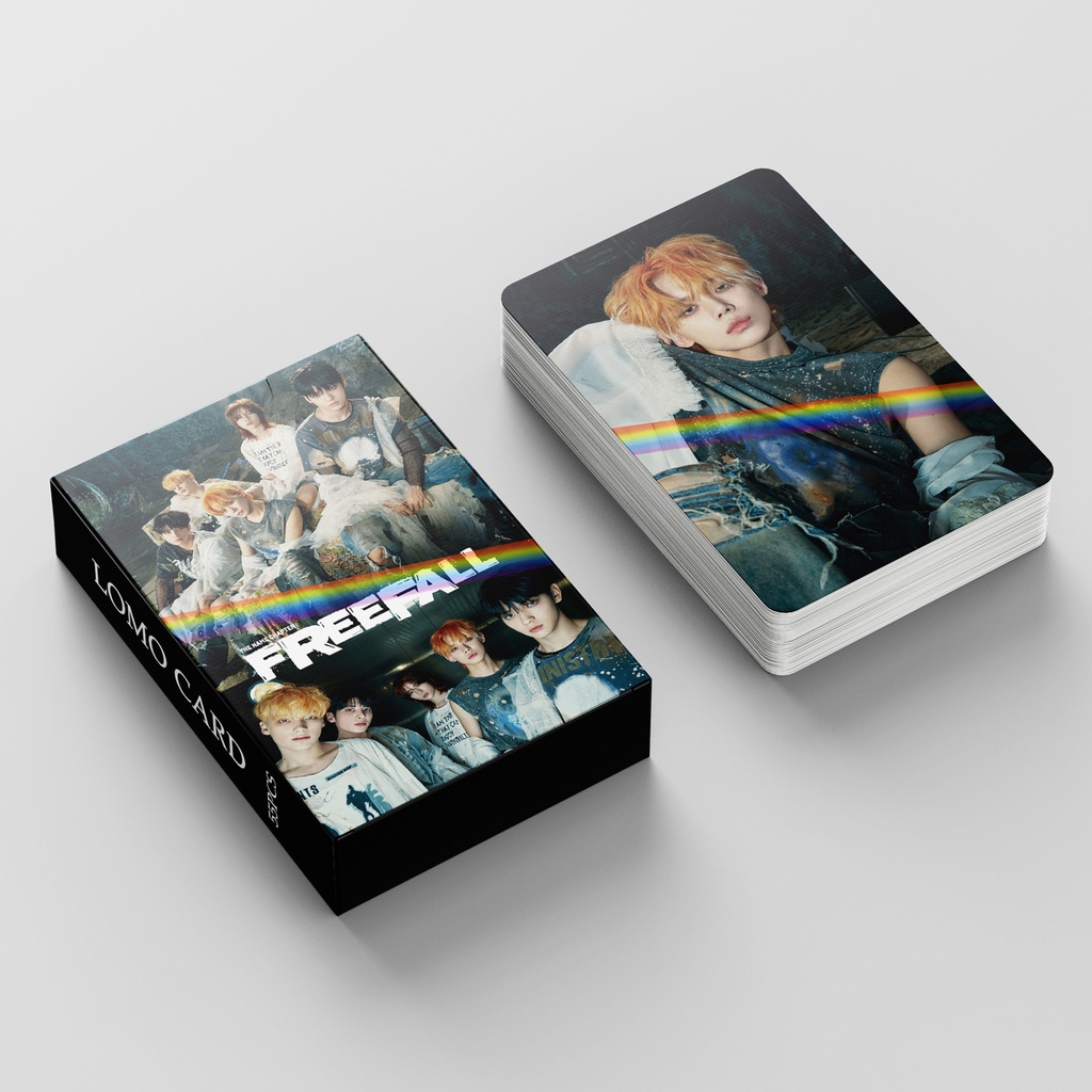 50-55pcs/box TX-T Holographic Photocards FREEFALL Album Laser Hologram ...