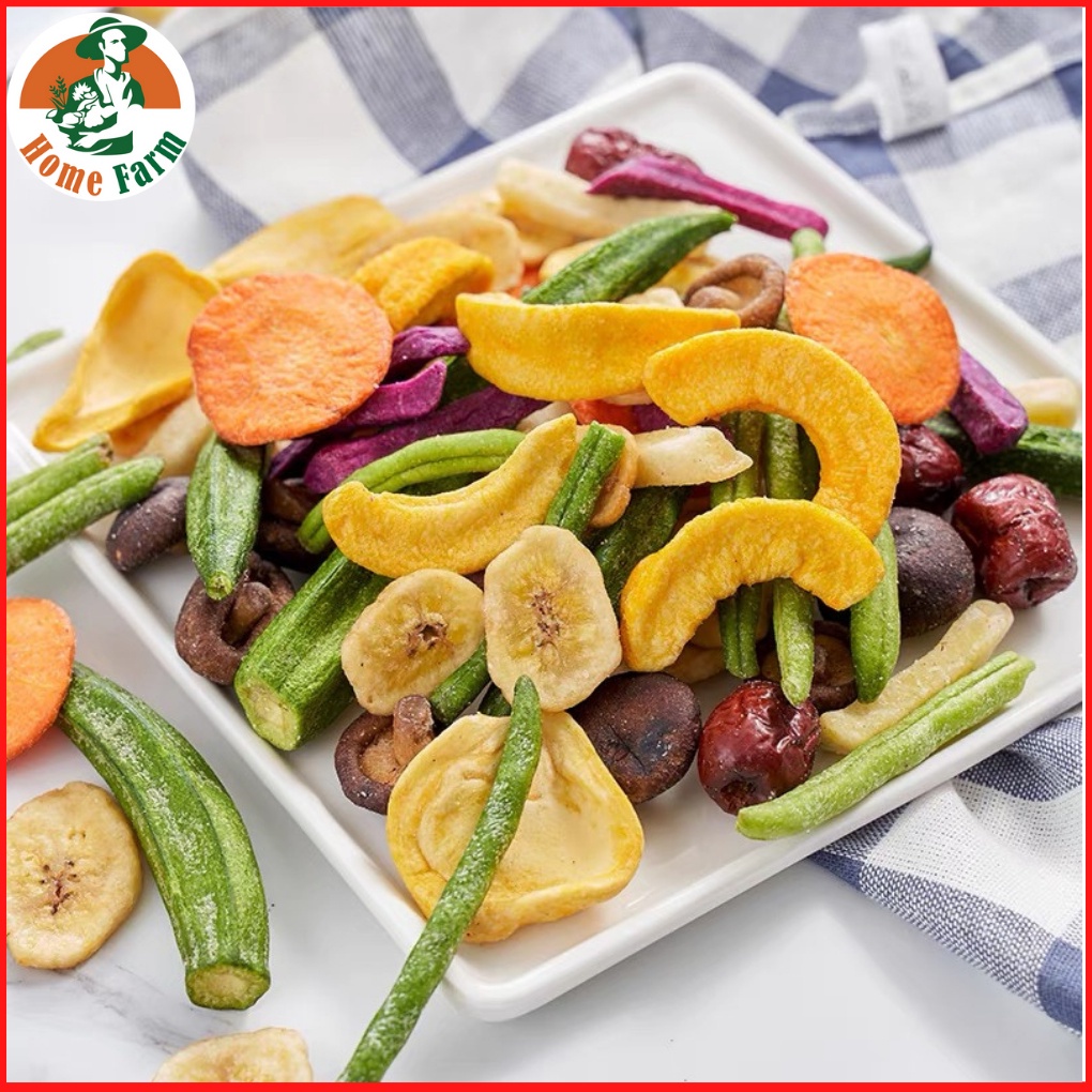 HOMEFARM Dried fruits and vegetables snacks mix healthy 10 types crispy
