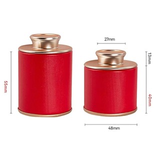 MOILYGOODS 1Pcs Tan Storage Can, Empty Household Small Tea Tin, Mini ...