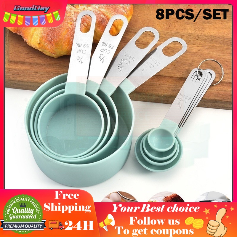 Wholesale 8PCS Stainless Steel Measuring Cups Kitchen Measuring Cup and ...