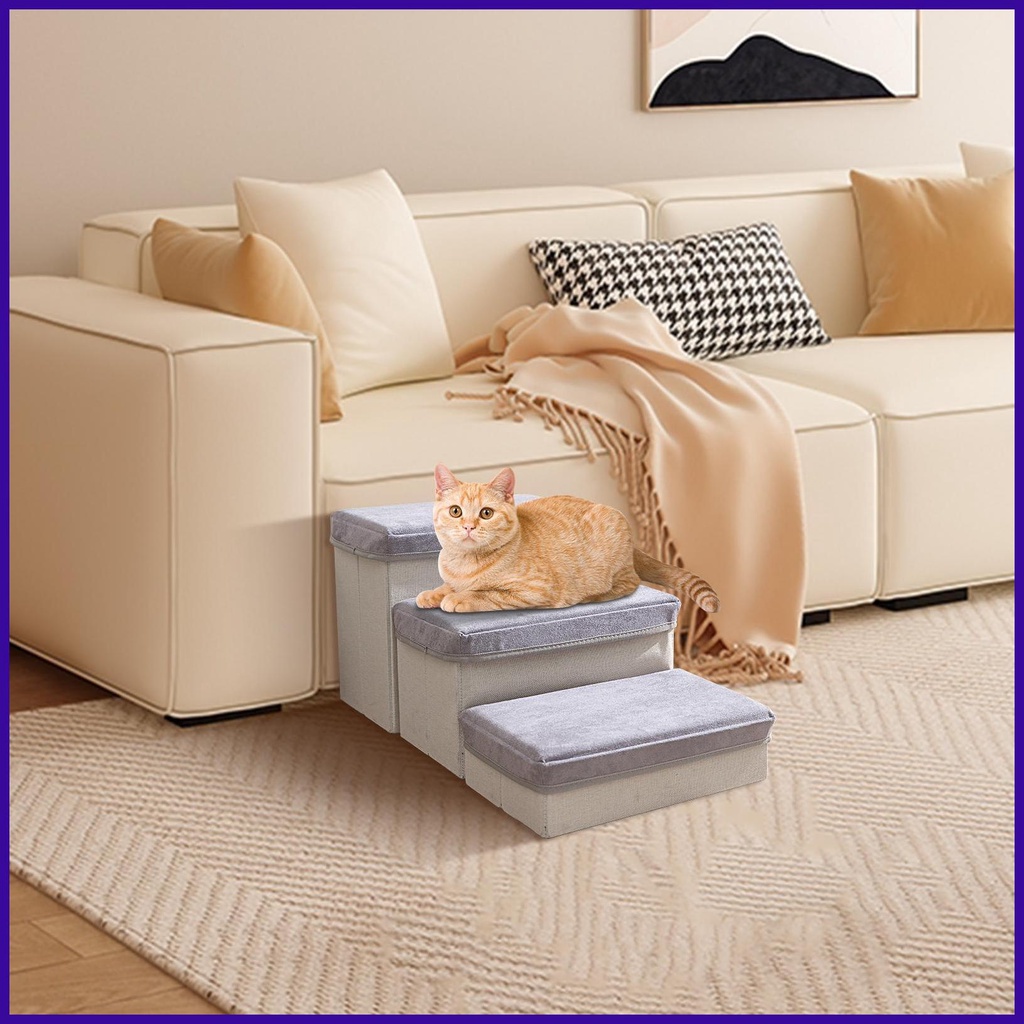 Small Breeds Dog Stairs NonSlip Pet Ladder Ramp Dogs Cats Pet Ladder