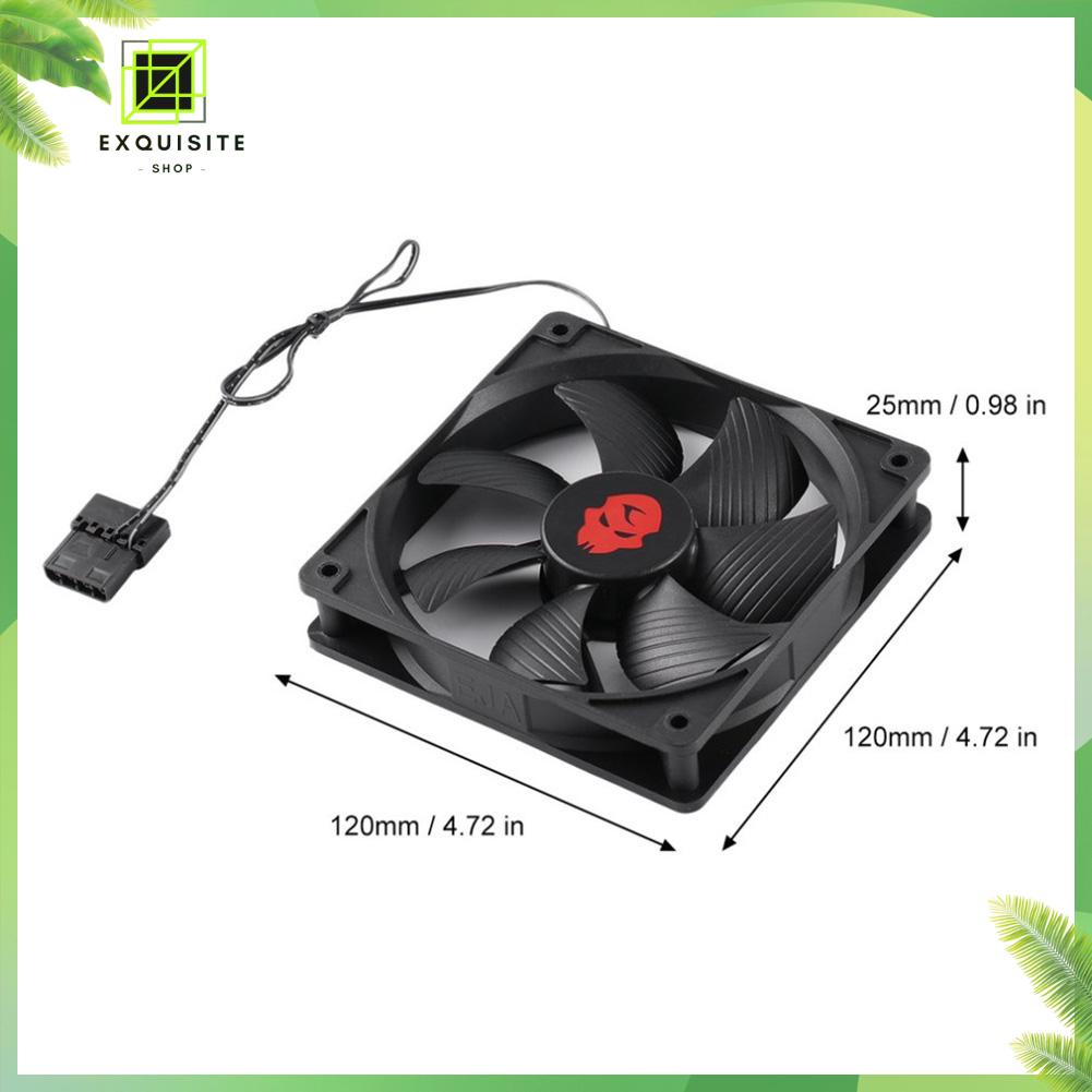 【EST】 12cm Big 4 Pin High Speed Desktop Chassis Fan 12V Large Air ...