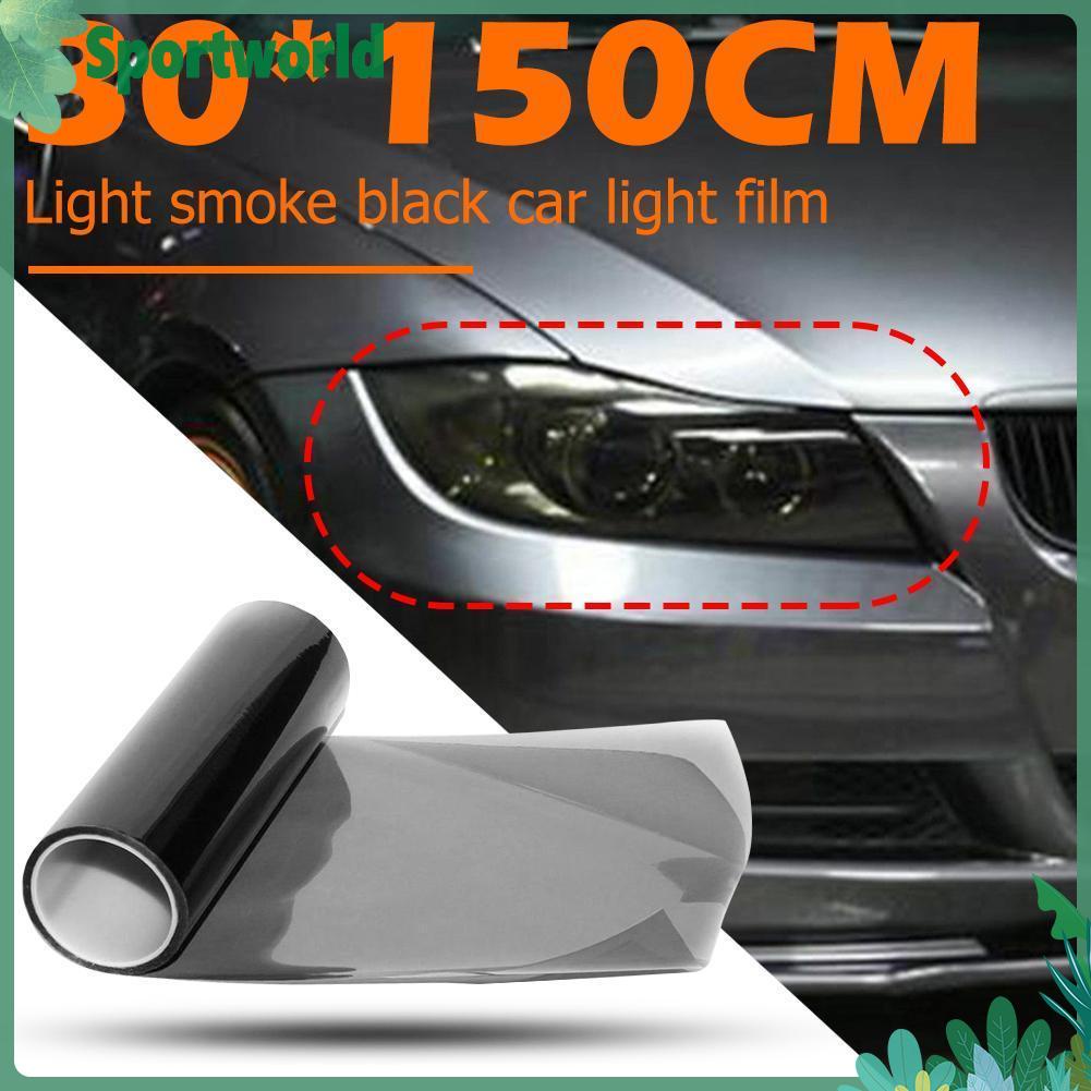 30x150cm Light Black Car Headlight Tail Light Tint Film Vinyl Sticker